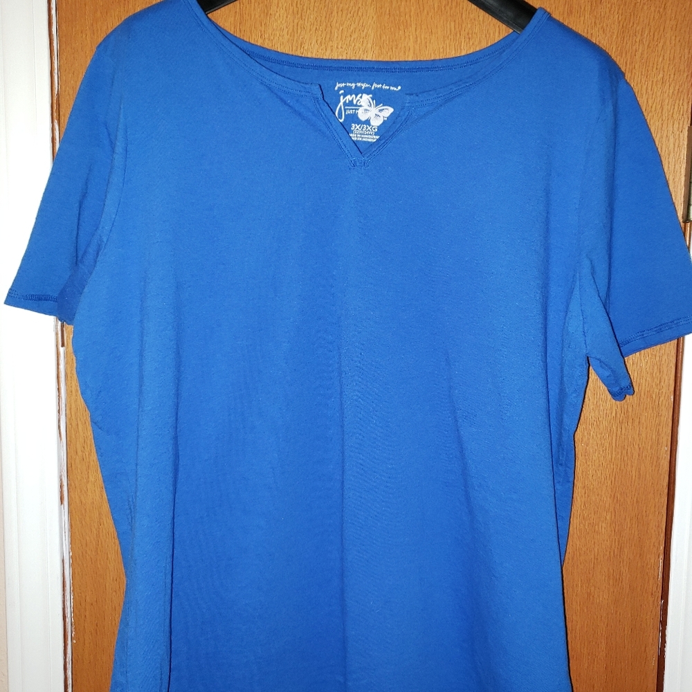 Just My Size Tshirt, Size 3X, Blue